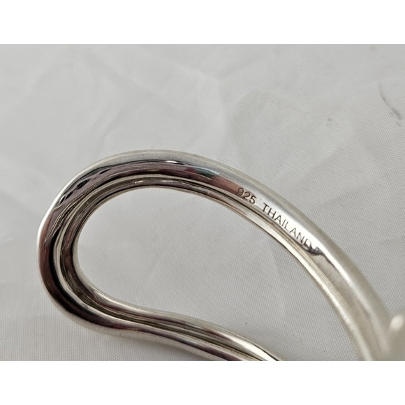 Michael Dawkins 925 Sterling Silver Cuff Bracelet Bridal Pearls - Picture 6 of 6